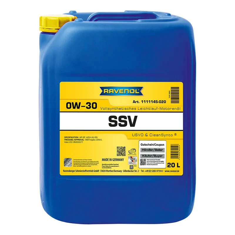 Моторное масло RAVENOL SSV Fuel Economy 0W-30 (20 литров)