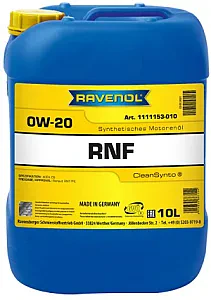Моторное масло RAVENOL RNF 0W-20 (10 литров)