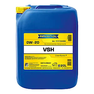 Моторное масло RAVENOL VSH 0W-20 (20 литров)