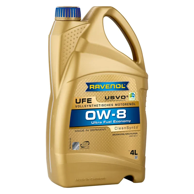 Моторное масло RAVENOL UFE Ultra Fuel Economy 0W-8 (4 литра)