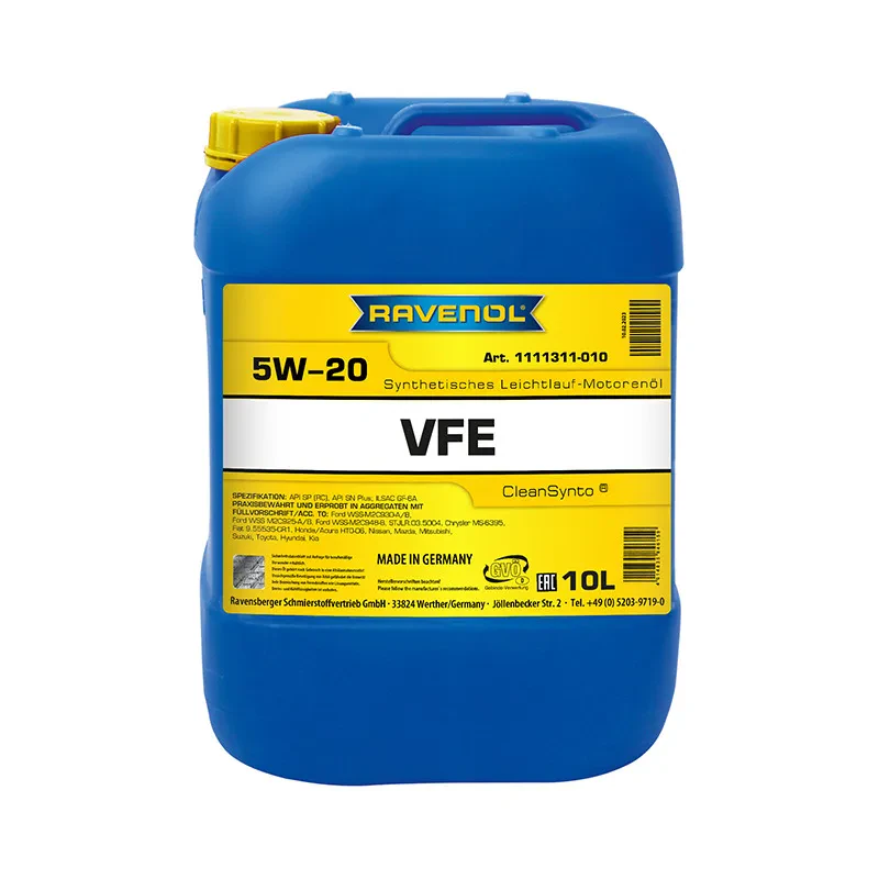Моторное масло RAVENOL VFE 5W-20 (10 литров)