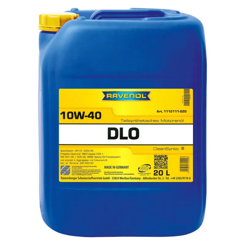 Моторное масло RAVENOL DLO 10W-40 (20 литров)