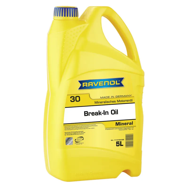 Обкаточное масло RAVENOL Break-In Oil SAE 30 (5 литров)