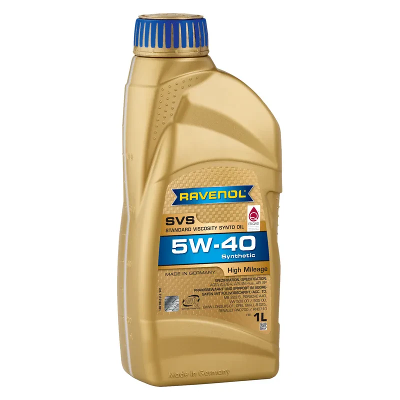 Моторное масло RAVENOL SVS 5W-40 для автомобилей с большим пробегом (1 литр)