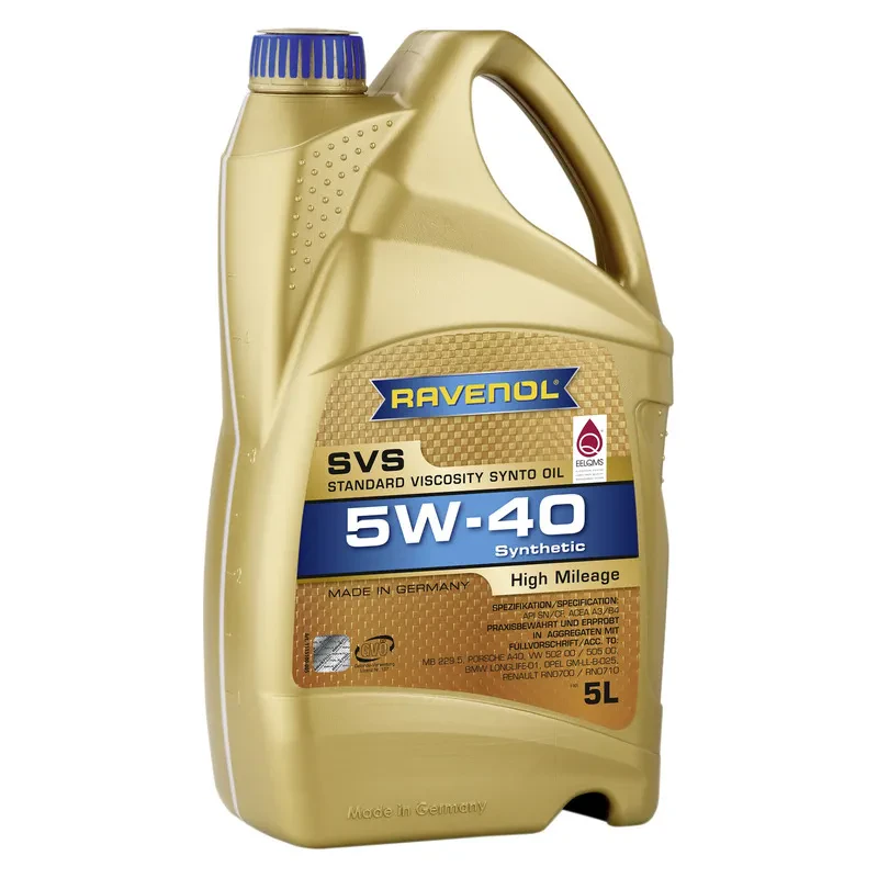 Моторное масло RAVENOL SVS 5W-40 для автомобилей с большим пробегом (5 литров)