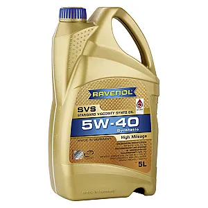 Моторное масло RAVENOL SVS 5W-40 для автомобилей с большим пробегом (5 литров)