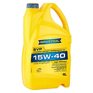 Моторное масло RAVENOL SVP 15W-40 для автомобилей с большим пробегом (4 литра)