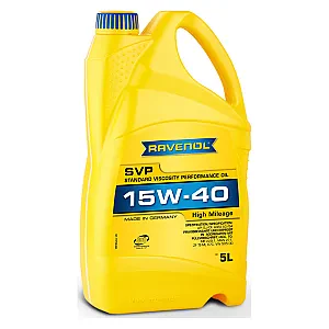 Моторное масло RAVENOL SVP 15W-40 для автомобилей с большим пробегом (5 литров)