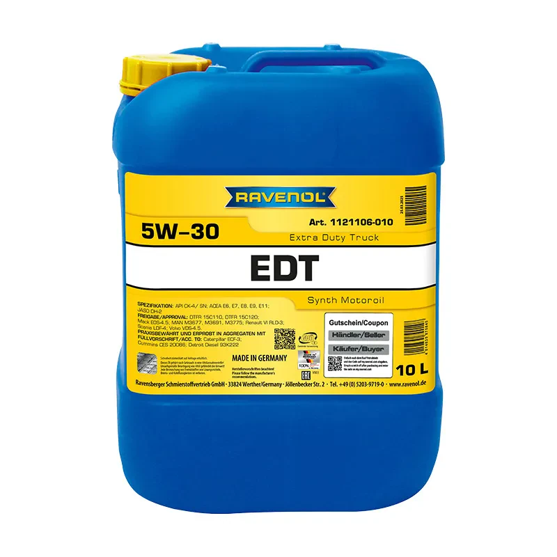 Моторное масло RAVENOL EDT Extra Duty Truck 5W-30 (10 литров)