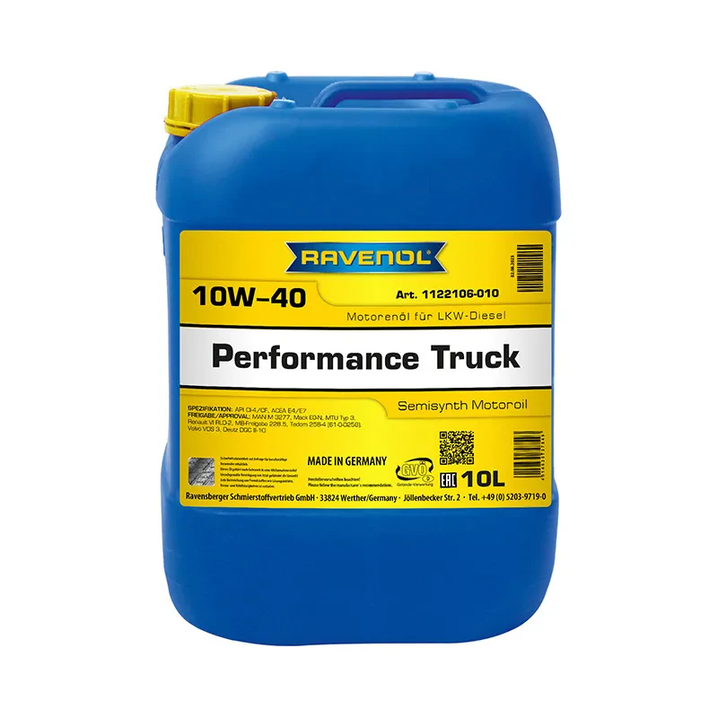 Моторное масло RAVENOL Performance Truck 10W-40 (10 литров)