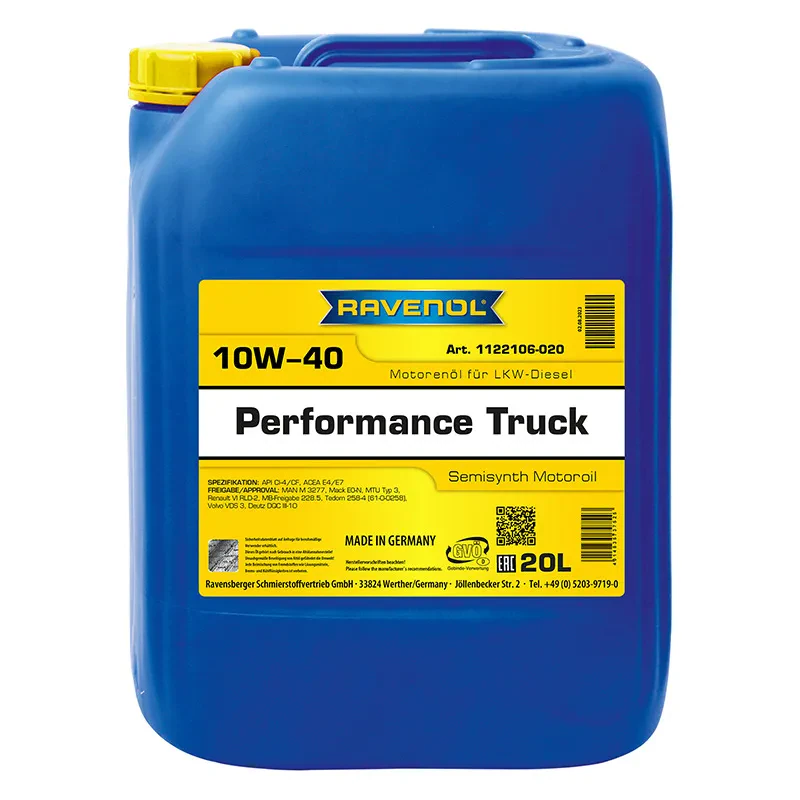 Моторное масло RAVENOL Performance Truck 10W-40 (20 литров)