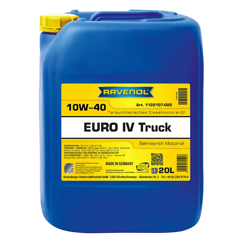 Моторное масло RAVENOL Euro IV Truck 10W-40 (20 литров)