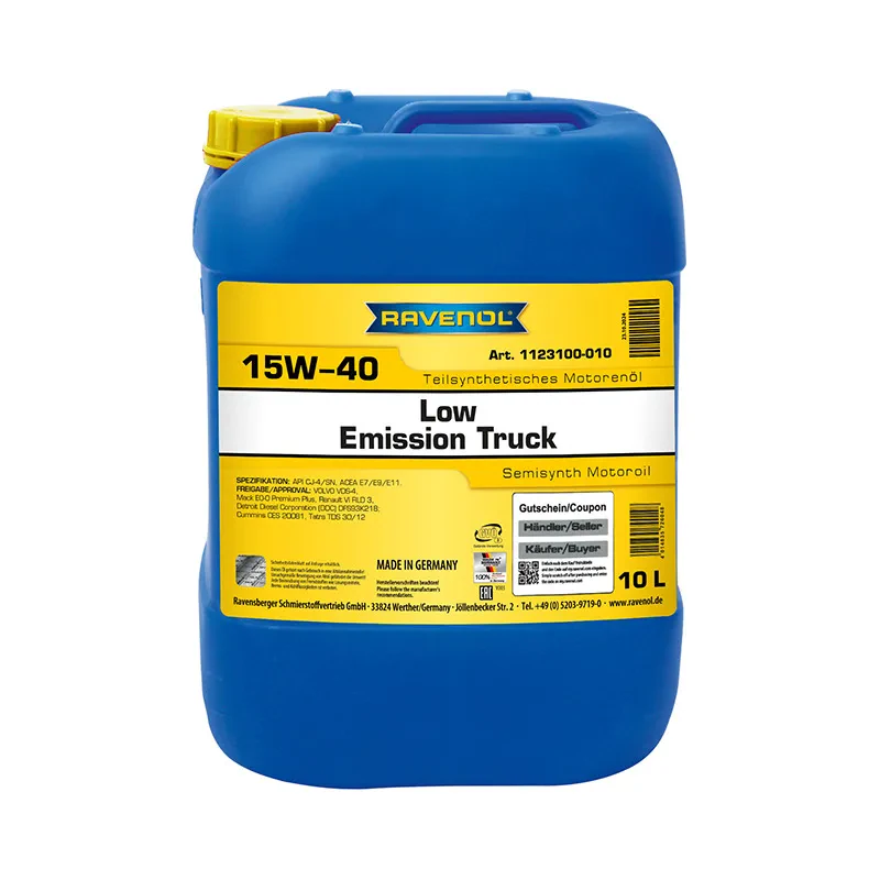 Моторное масло RAVENOL Low Emission Truck 15W-40 (10 литров)