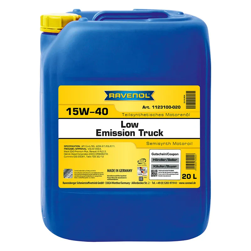 Моторное масло RAVENOL Low Emission Truck 15W-40 (20 литров)