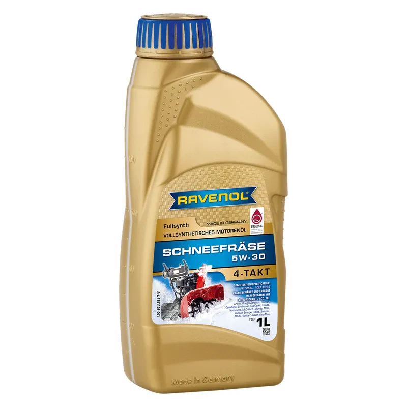 Масло для 4-T снегоуборочной техники RAVENOL Schneefraese 4-Takt 5W-30 (1 литр)