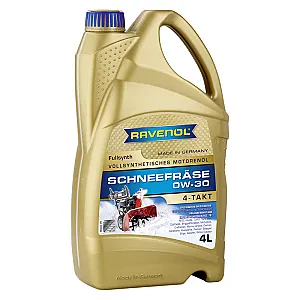 Масло для снегоуборочной техники RAVENOL Schneefraese 4-Takt 0W-30 (4 литра)