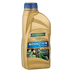 Моторное масло для 2T скутеров RAVENOL Scooter 2-Takt Fullsynth (1 литр)