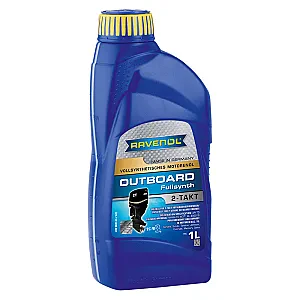 Моторное масло для 2Т лодочных моторов RAVENOL Outboardoel 2T Fullsynth (1 литр)