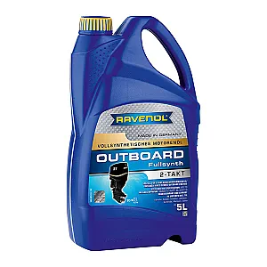 Моторное масло для 2Т лодочных моторов RAVENOL Outboardoel 2T Fullsynth (5 литров)