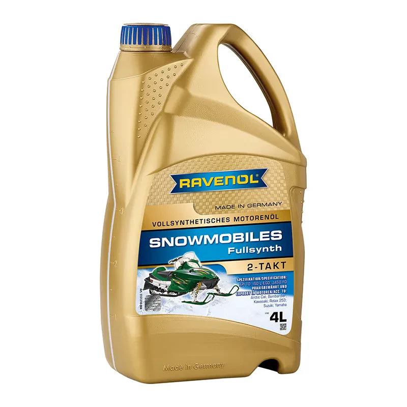Масло для 2T снегоходов RAVENOL Snowmobiles Fullsynth 2-Takt (4 литра)
