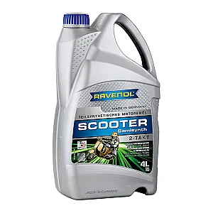 Моторное масло для 2T скутеров RAVENOL Scooter 2-Takt Teilsynt (4 литра)
