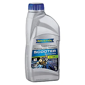 Моторное масло для 4-T скутеров RAVENOL Scooter 4-Takt Teilsynth (1 литр)