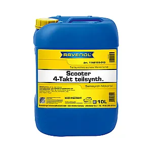 Моторное масло для 4-T скутеров RAVENOL Scooter 4-Takt Teilsynth (10 литров)