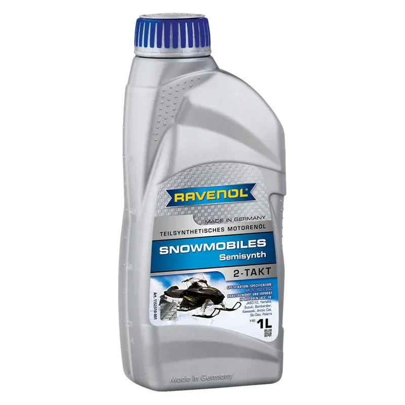 Масло для 2T снегоходов RAVENOL Snowmobiles Teilsynth 2-Takt (1 литр)