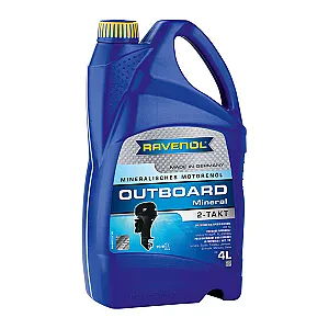 Моторное масло для 2Т лодочных моторов RAVENOL Outboard 2T Mineral (4 литра)