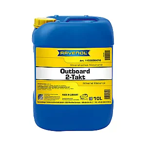 Моторное масло для 2Т лодочных моторов RAVENOL Outboard 2T Mineral (10 литров)