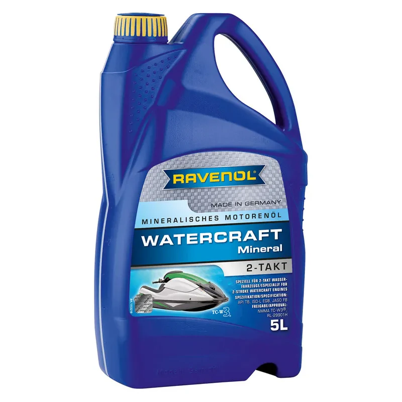Моторное масло RAVENOL Watercraft Mineral 2T (5 литров)