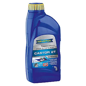 Моторное масло для 2Т лодочных моторов RAVENOL Outboard Castor 2T (1 литр)