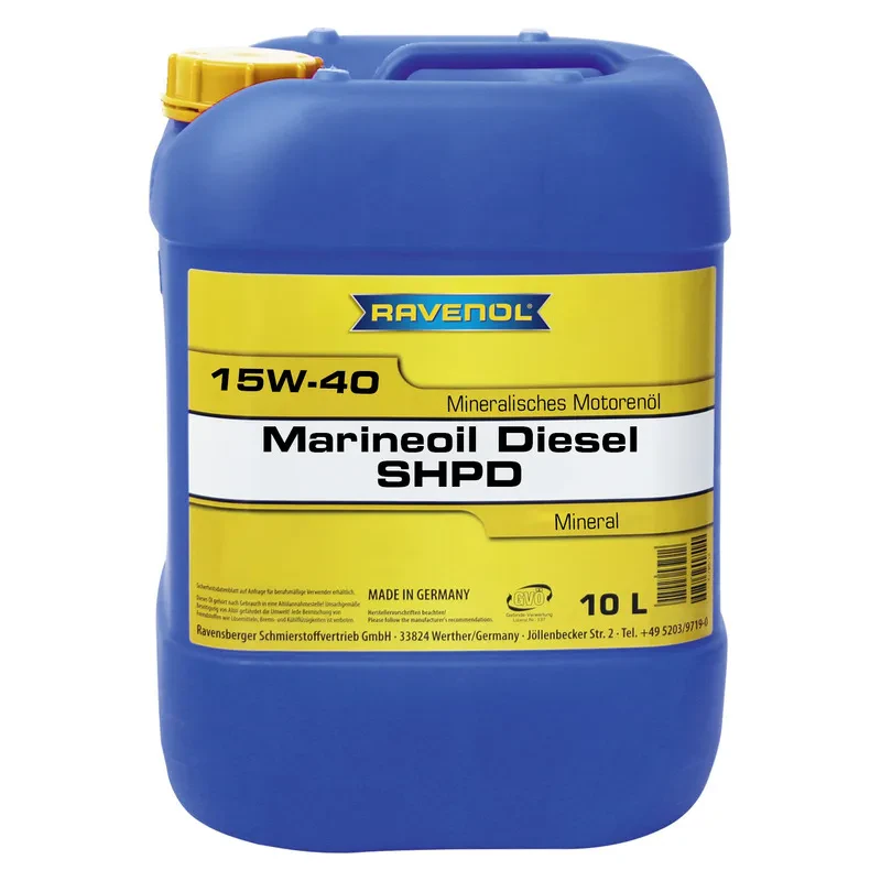 Моторное масло RAVENOL Marineoil Diesel SHPD 15W-40 (10 литров)