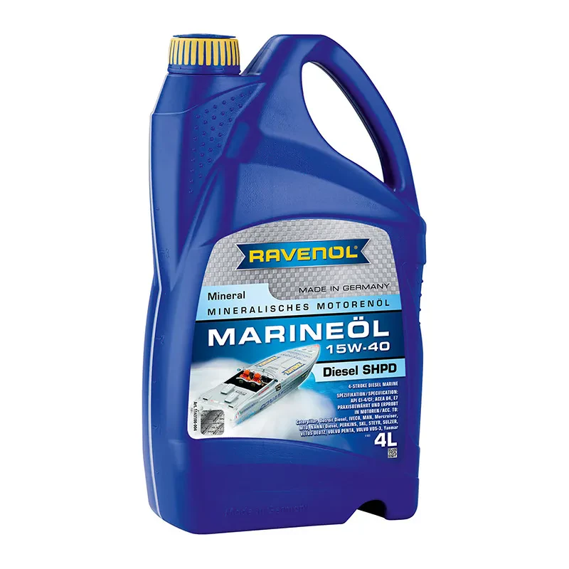 Моторное масло RAVENOL Marineoil Diesel SHPD 15W-40 (4 литра)