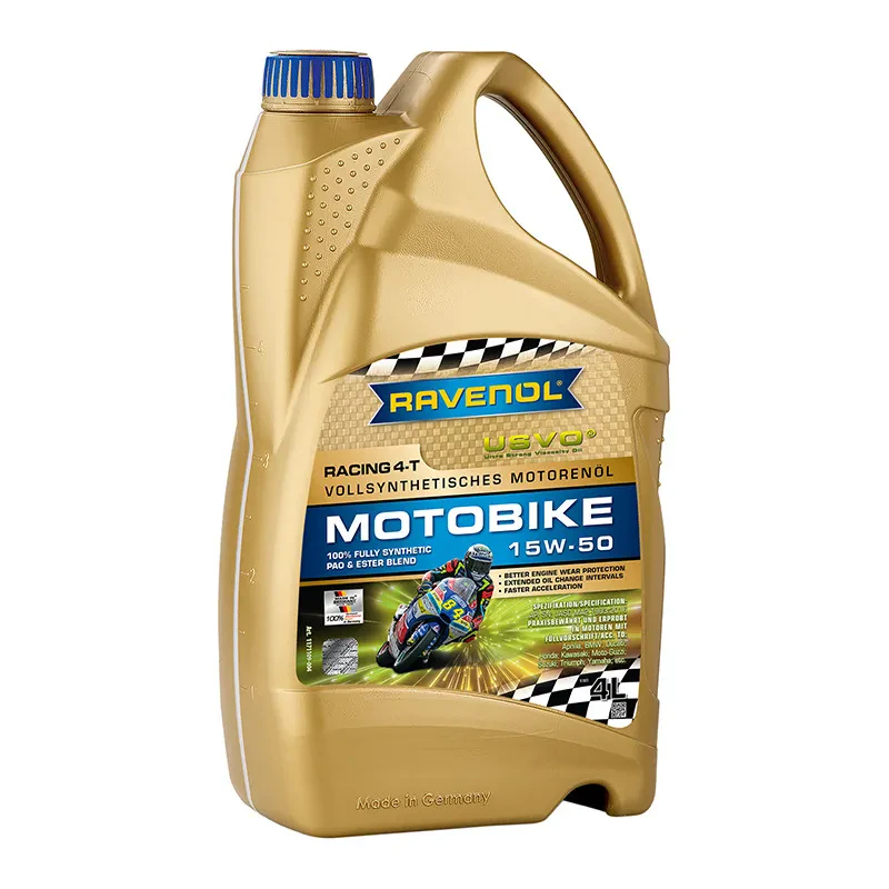 Моторное масло RAVENOL Racing 4-T Motobike 15W-50 USVO (4 литра)