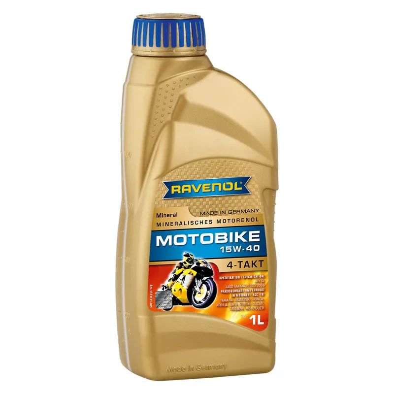 Моторное масло RAVENOL Motobike 4-T Mineral 15W-40 (1 литр)