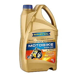 Моторное масло RAVENOL Motobike 4-T Mineral 20W-50 (4 литра)