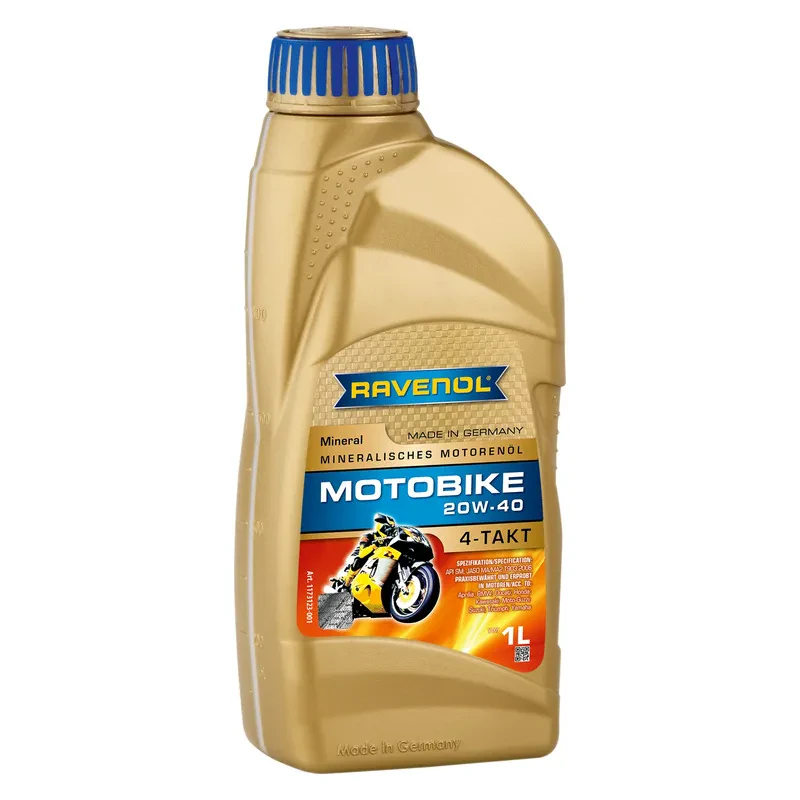 Моторное масло RAVENOL Motobike 4-T Mineral 20W-40 (1 литр)