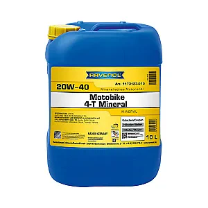 Моторное масло RAVENOL Motobike 4-T Mineral 20W-40 (10 литров)