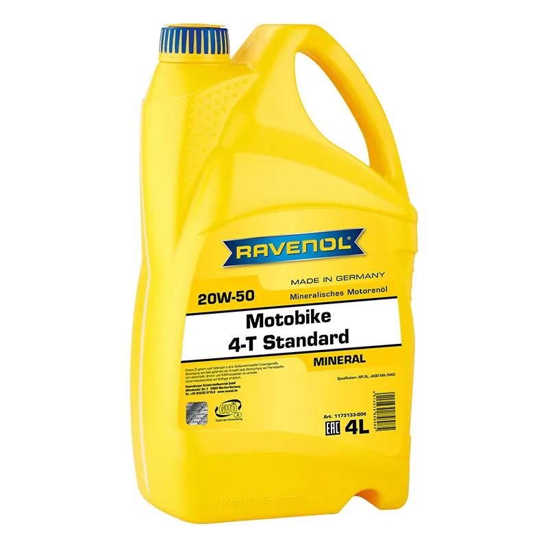Моторное масло RAVENOL Motobike 4-T Standard 20W-50 (4 литра)