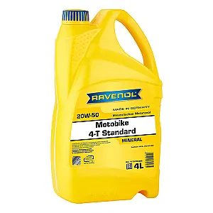 Моторное масло RAVENOL Motobike 4-T Standard 20W-50 (4 литра)