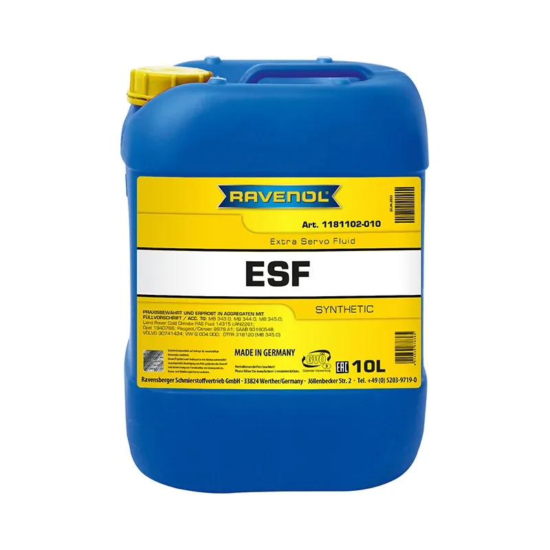 Гидравлическая жидкость RAVENOL ESF Extra Servo Fluid (10 литров)