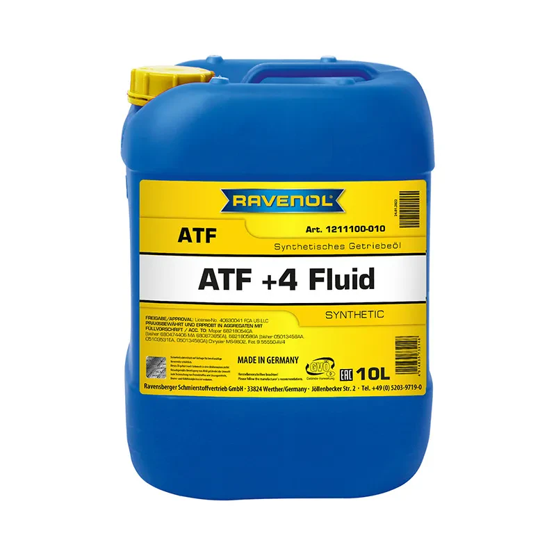 Масло АКПП RAVENOL ATF ATF+4 Fluid (10 литров)