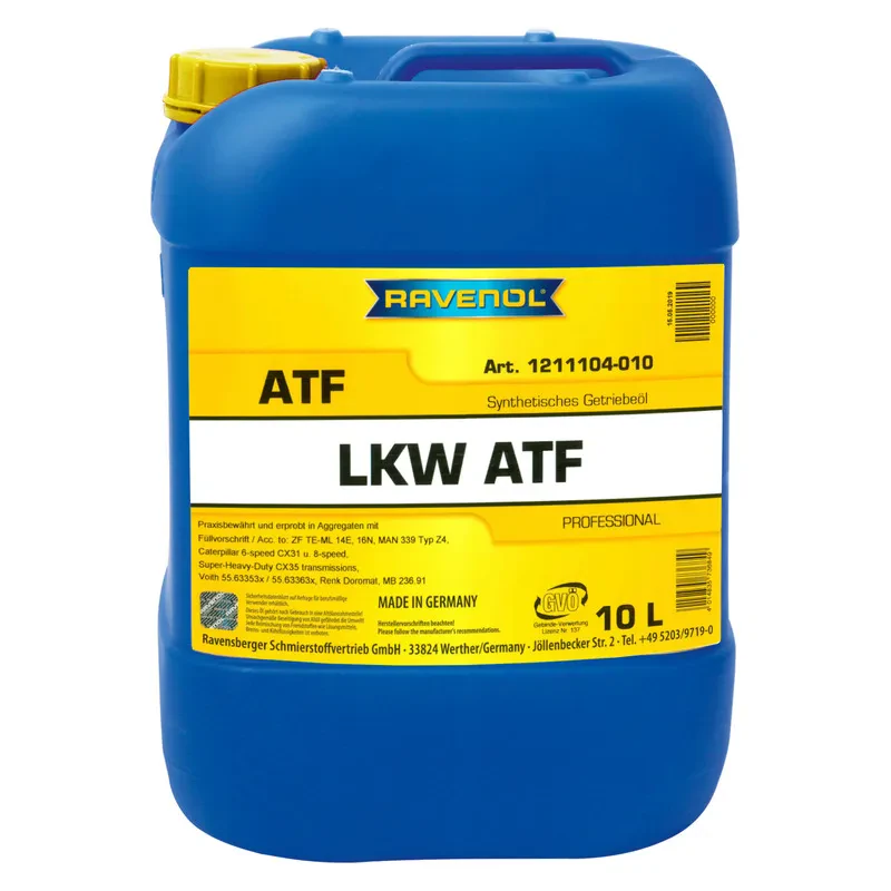 Трансмиссионное масло RAVENOL LKW ATF Synthetik (10 литров)