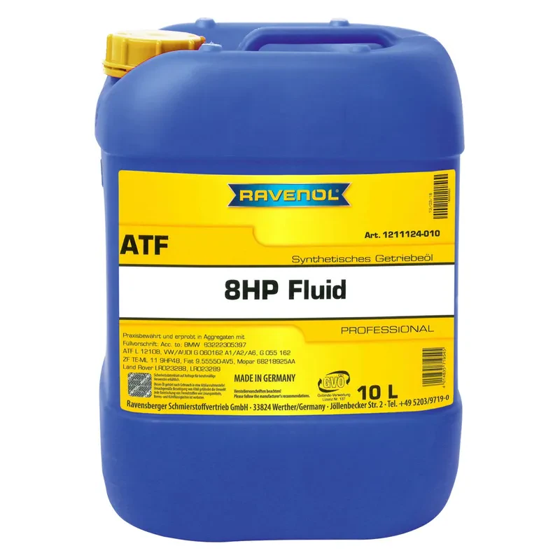 Масло АКПП RAVENOL ATF 8HP Fluid (10 литров)