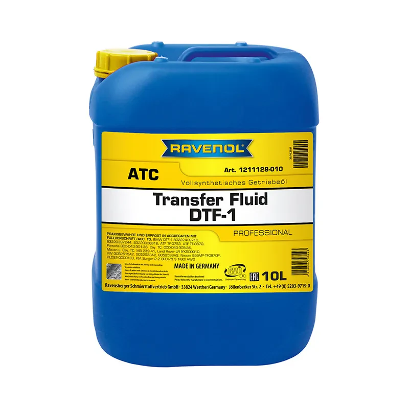 Масло АКПП RAVENOL Transfer Fluid DTF-1 (10 литров)