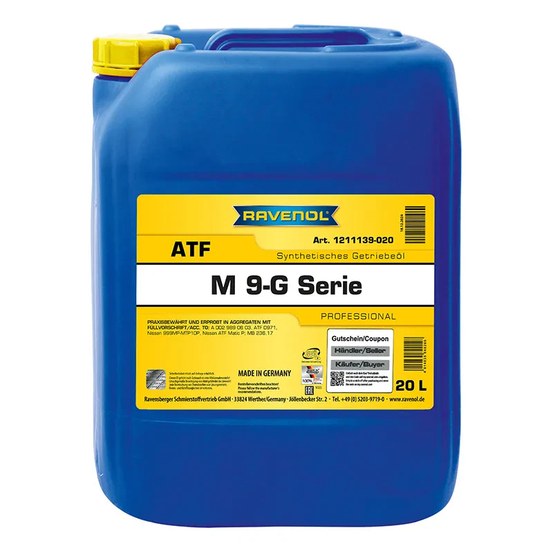Масло АКПП RAVENOL ATF M 9-G Serie (20 литров)
