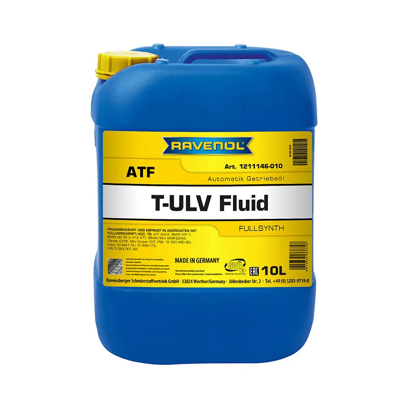 Масло АКПП RAVENOL ATF T-ULV Fluid (10 литров)