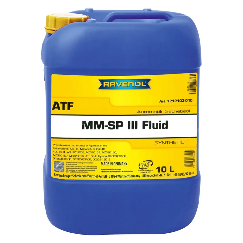 Масло АКПП RAVENOL ATF MM SP-III Fluid (10 литров)