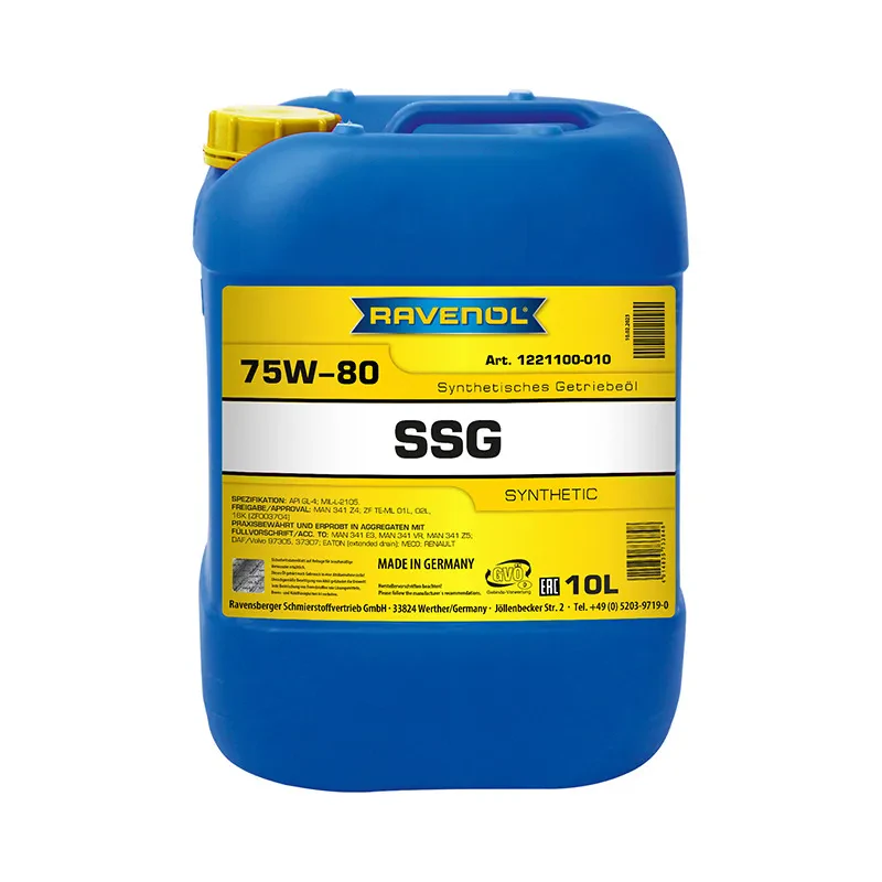 Трансмиссионное масло RAVENOL SSG 75W-80 (10 литров)